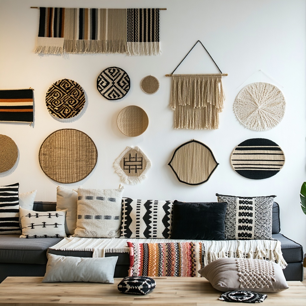 Creators working on soft furnishings upholstery home goods or textilebased decor